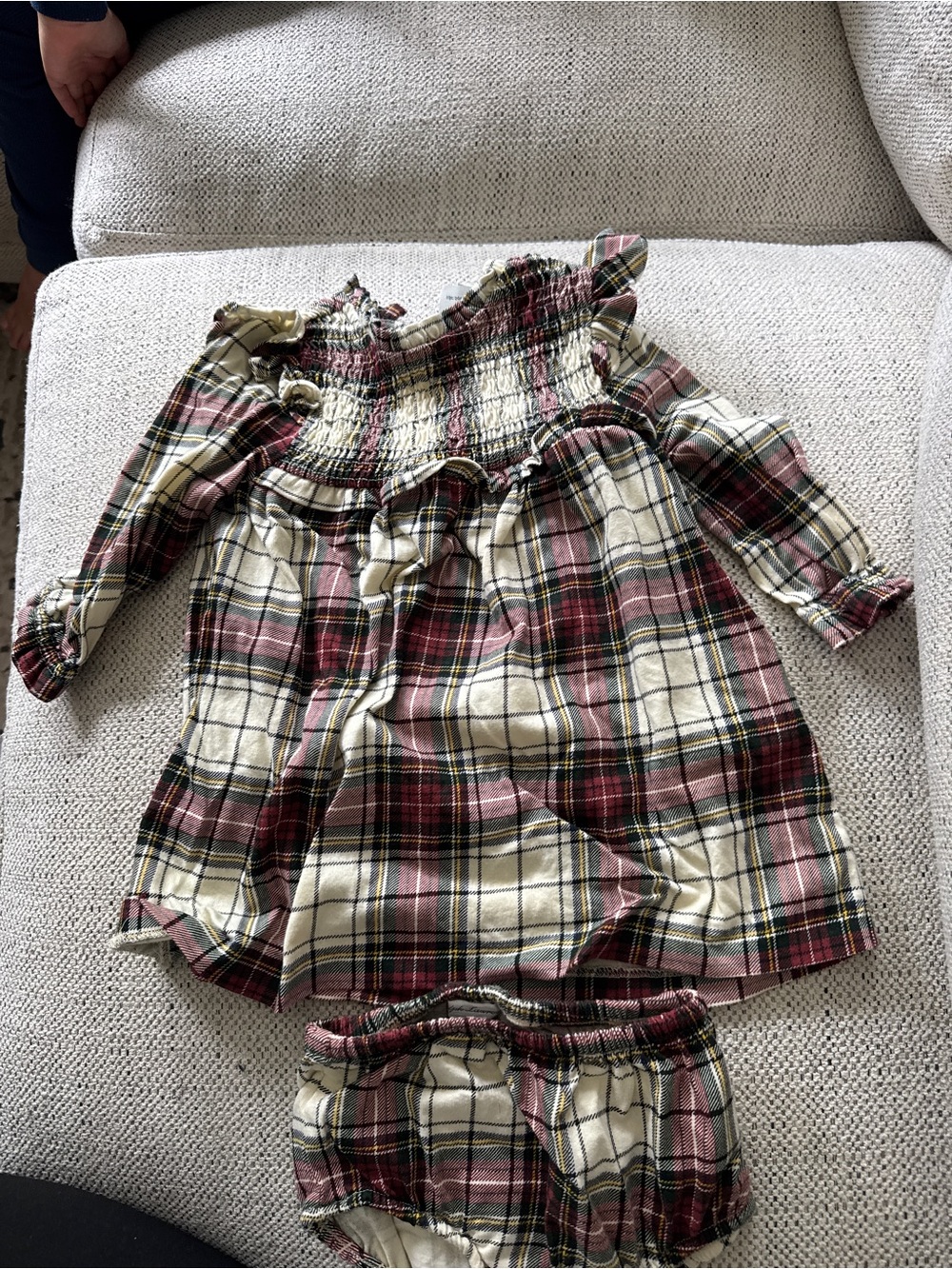 Baby Girl Ralph Lauren Plaid Dress with Bloomers
